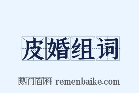 皮婚组词是什么意思的图片